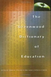 Front cover of The Greenwood dictionary of education by John William Collins