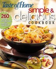 Front cover of Simple  &  Delicious Cookbook by Taste of Home