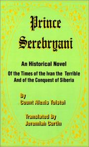 Cover of Prince Serebryani by Count Alexis Tolstoi