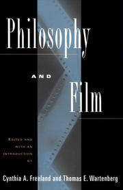Front cover of Philosophy and film by Cynthia A Freeland