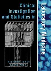 Front cover of Clinical investigation and statistics in laboratory medicine by Richard G. Jones