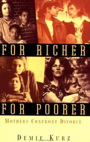 Front cover of For richer for poorer by Demie Kurz