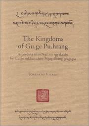 Front cover of The kingdoms of Gu-ge Pu-hrang by Roberto Vitali