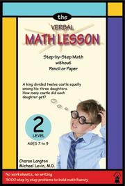 Cover of The verbal math lesson by Charan Langton