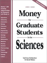 Front cover of Money For Graduate Research And Study In The Sciences 1998-2000 (DISCONTINUED (Money for Graduate Research)) by Gail A. Schlachter