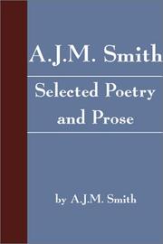 Cover of A.J.M. Smith by A. J. M. Smith