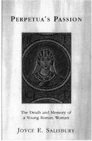 Cover of Perpetua's passion by Joyce E. Salisbury