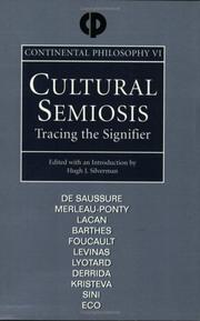 Front cover of Cultural Semiosis by Hugh J. Silverman