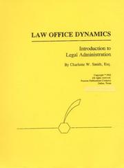 Cover of Law Office Dynamics by Charlotte W. Smith
