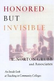 Front cover of Honored but invisible by W. Norton Grubb