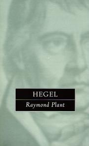 Cover of Hegel by Plant, Raymond.