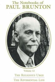 Cover of The Notebooks of Paul Brunton by Paul Brunton