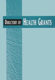 Front cover of Directory of Health Grants by Richard M. Eckstein