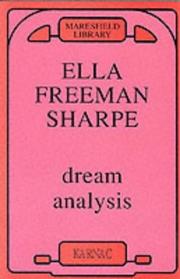 Cover of Dream analysis by Ella Freeman Sharpe