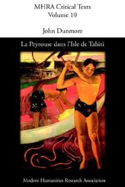 Front cover of La Peyrouse dans l'Isle de Tahiti, ou le Danger des Présomptions by J Dunmore