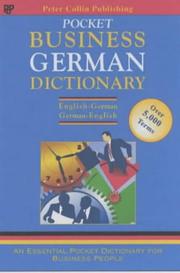 Front cover of German Business Glossary (Business Glossaries) by Peter Collin Publishing