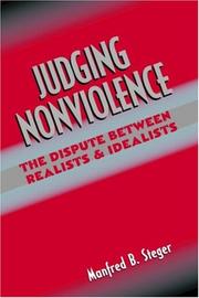Cover of Judging Nonviolence by Manfred B. Steger