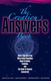 Front cover of The Creation Answers Book by David Catchpoole; Jonathan Sarfati; Carl Wieland