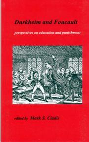 Front cover of Durkheim and Foucault by Mark S. Cladis