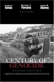Front cover of A Century of Genocide by Samuel Totten