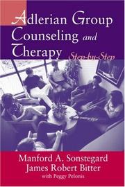 Front cover of Adlerian group counseling and therapy by Manford A. Sonstegard