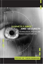 Cover of Surveillance and Security by Torin Monahan