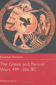 Front cover of The Greek and Persian Wars, 499-386 B.C. by Philip De Souza