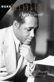 Front cover of Duke Ellington and his world by Lawrence, A. H.