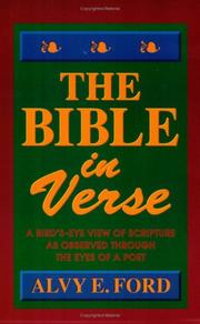 Cover of The Bible in Verse by Alvy E. Ford