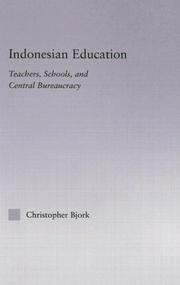 Cover of Indonesian education by Christopher Bjork
