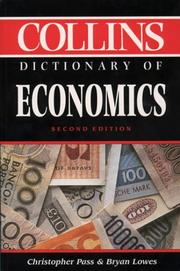 Front cover of Collins dictionary of economics by C. L. Pass