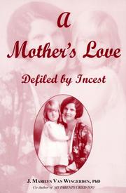 Front cover of A Mother's Love by J. Marilyn Van Wingerden