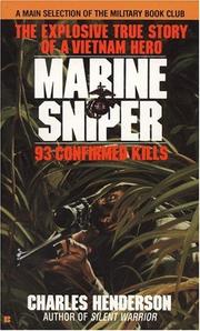 Front cover of Marine Sniper by Charles W. Henderson