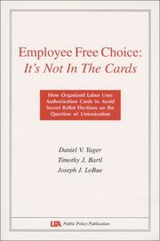 Cover of Employee Free Choice by Timothy J. Bartl