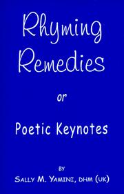 Front cover of Rhyming Remedies or Poetic Keynotes by Sally M. Yamini
