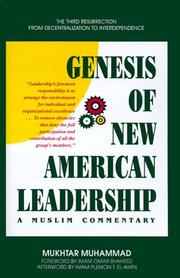 Front cover of Genesis of new American leadership by Mukhtar Muhammad