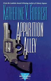 Front cover of Apparition alley by Katherine V. Forrest