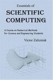 Front cover of Essentials of Scientific Computing by Victor Zalizniak