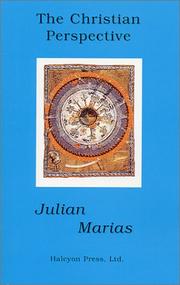 Front cover of La perspectiva cristiana by Julián Marías