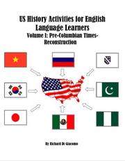 Front cover of US History Activities for English Language Learners by Richard Di Giacomo