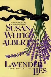 Cover of Lavender lies by Susan Wittig Albert