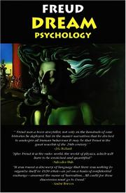 Front cover of Dream Psychology by Sigmund Freud