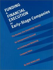 Front cover of Funding & Financial Execution for Early-Stage Companies by Rod Hoagland