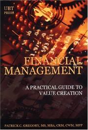 Cover of Financial Management by P. C. Gregory