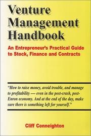 Cover of Venture Management Handbook by Cliff Conneighton