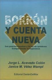 Front cover of Borron y cuenta nueva by Jorge L. Acevedo-Colon