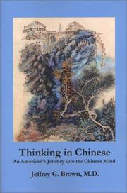 Cover of Thinking in Chinese by Jeffrey G. Brown