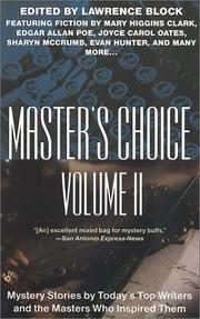 Cover of Master's Choice - Volume II by Lawrence Block