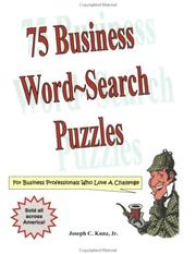 Front cover of 75 Business Word-Search Puzzles by Joseph C. Kunz Jr.