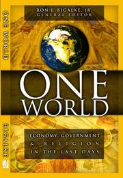 Front cover of One World by Ron J. Bigalke Jr.